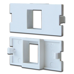 Modular insert for one or two Keystones for LAN-MB box, white